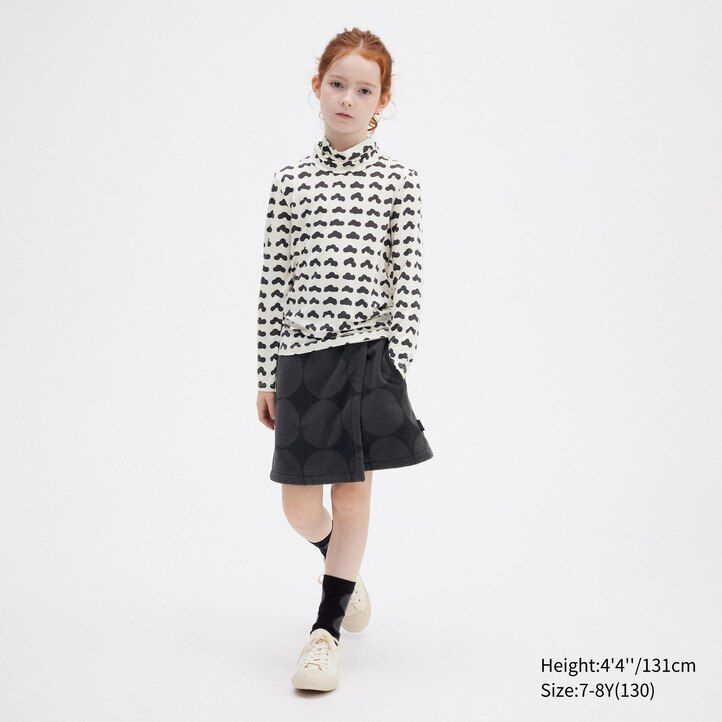 White Uniqlo Girls Heattech Turtleneck Long Sleeved Thermal Top | QFBVS-7618