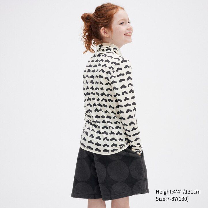 White Uniqlo Girls Heattech Turtleneck Long Sleeved Thermal Top | QFBVS-7618