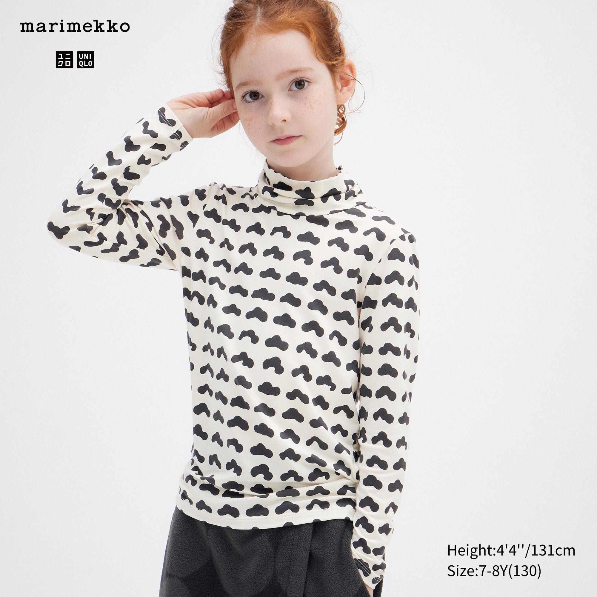 White Uniqlo Girls Heattech Turtleneck Long Sleeved Thermal Top | QFBVS-7618