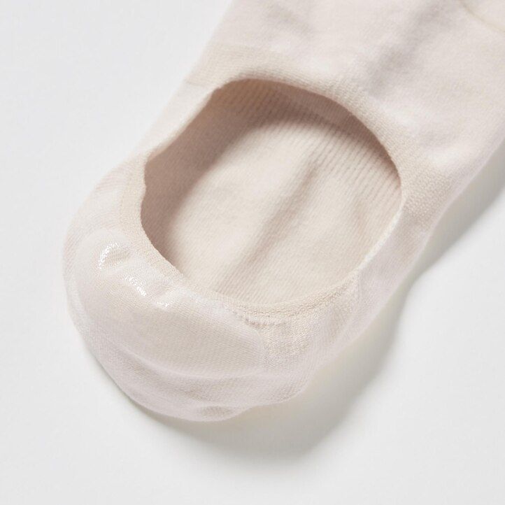 White Uniqlo Invisible No Show Socks Three Pairs | QIPMC-9502