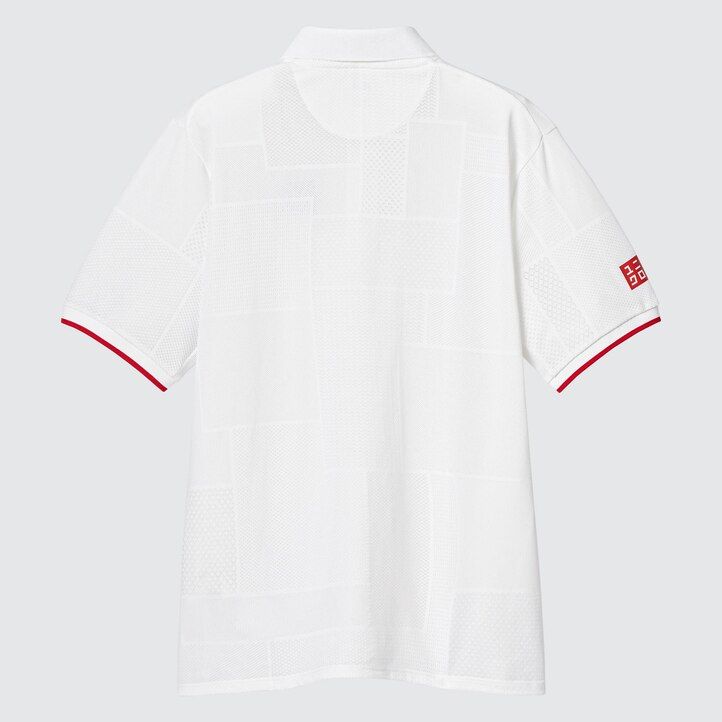 White Uniqlo Kei Nishikori London 2022 Dry Ex Polo Shirt | FEMJI-1283