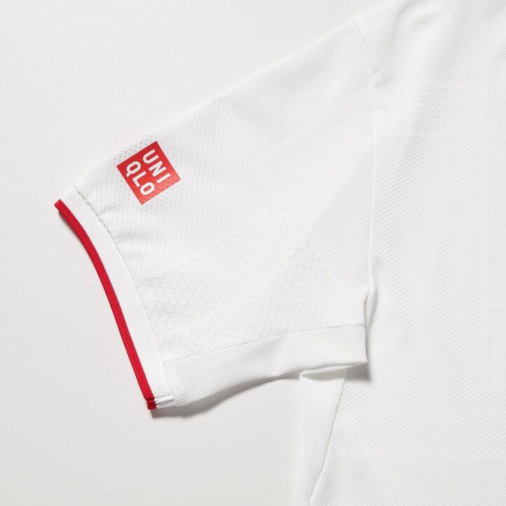 White Uniqlo Kei Nishikori London 2022 Dry Ex Polo Shirt | FEMJI-1283