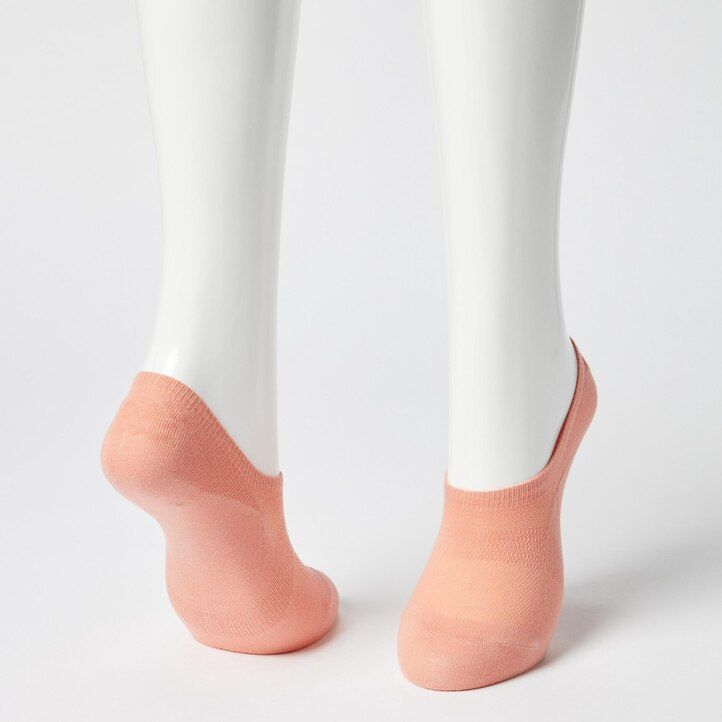 White Uniqlo Mesh Invisible No Show Socks Three Pairs | SQDZU-0126