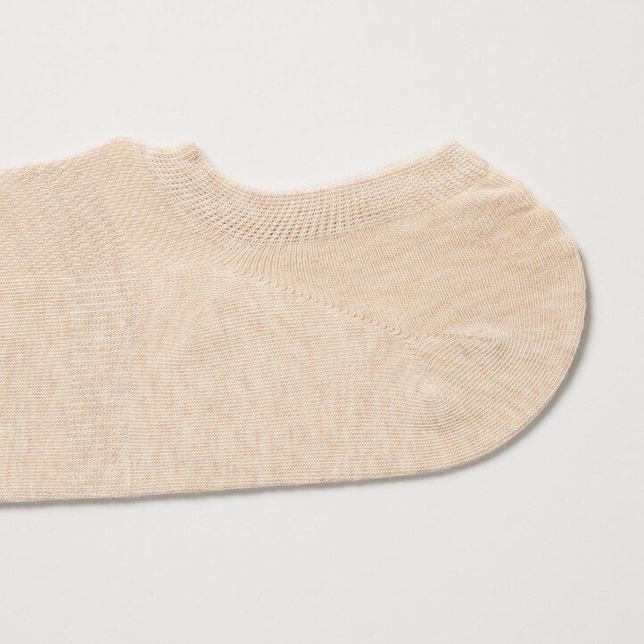 White Uniqlo Mesh Invisible No Show Socks Three Pairs | SQDZU-0126
