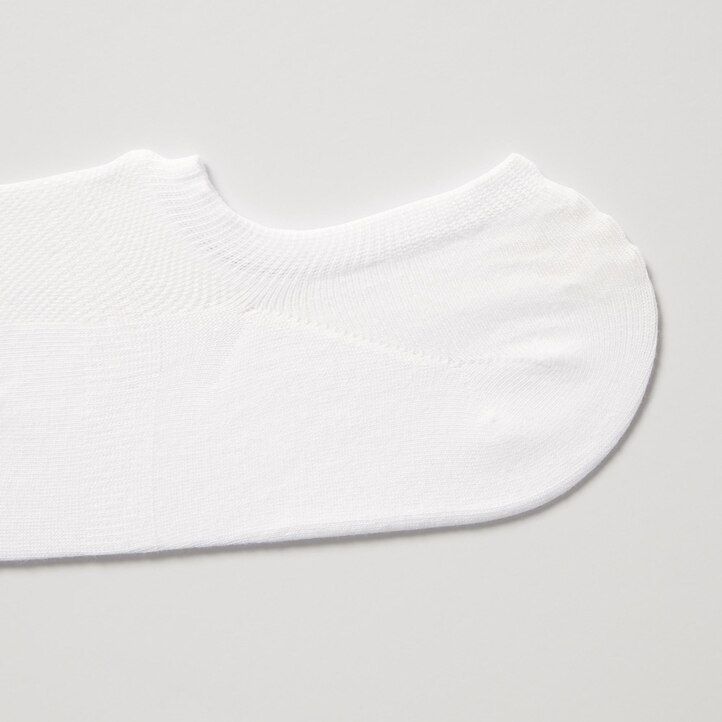 White Uniqlo Mesh Invisible No Show Socks Three Pairs | SQDZU-0126