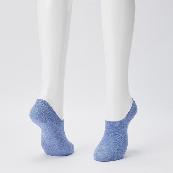 White Uniqlo Mesh Invisible Socks Three Pairs | ZDOSR-3579