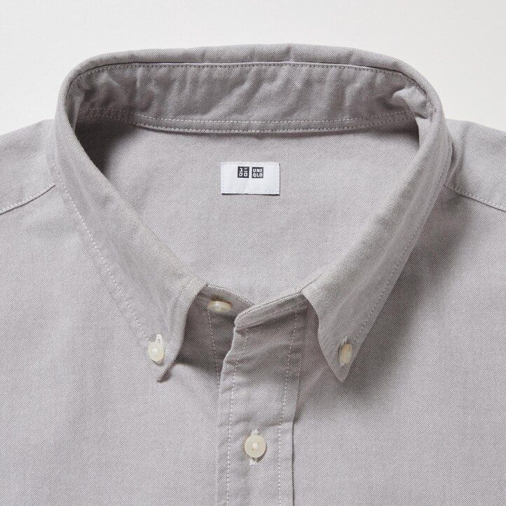 White Uniqlo Regular Fit Oxford Shirt | FYNVU-8275