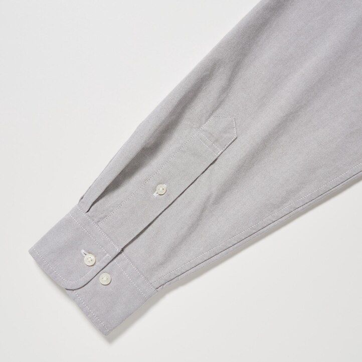 White Uniqlo Regular Fit Oxford Shirt | FYNVU-8275