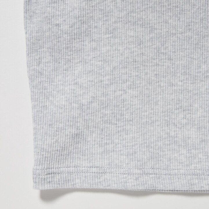 White Uniqlo Ribbed Cropped Sleeveless Bra Top | BNPEK-2038