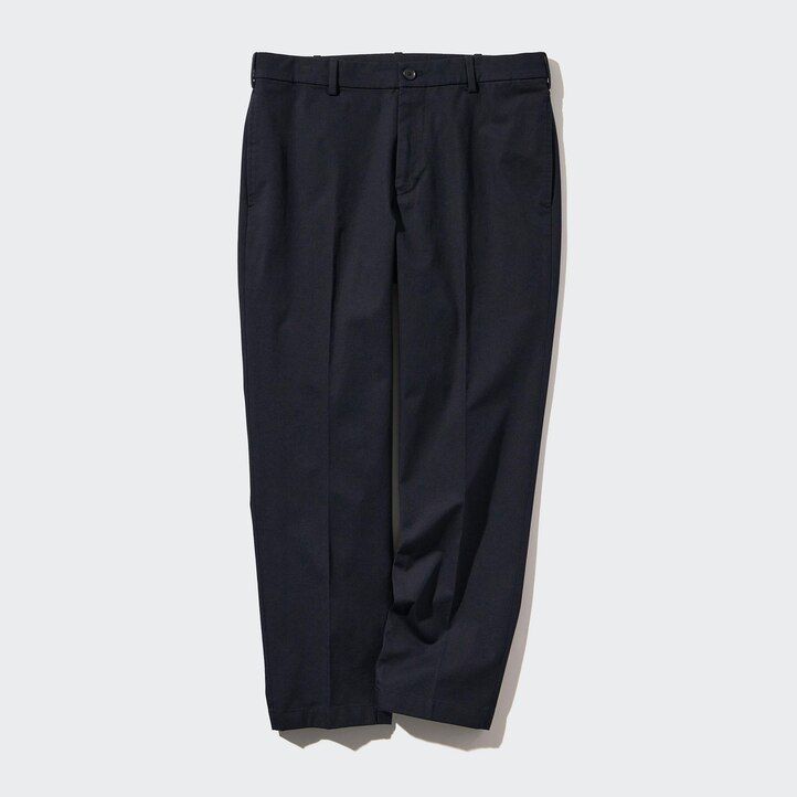 White Uniqlo Smart Cotton Ankle Length Trousers Long | LSOVQ-2384