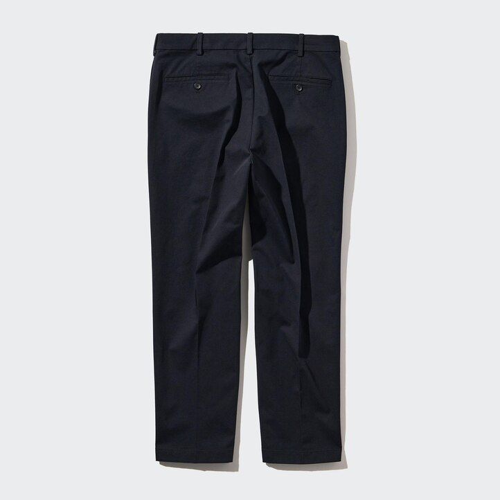 White Uniqlo Smart Cotton Ankle Length Trousers Long | LSOVQ-2384