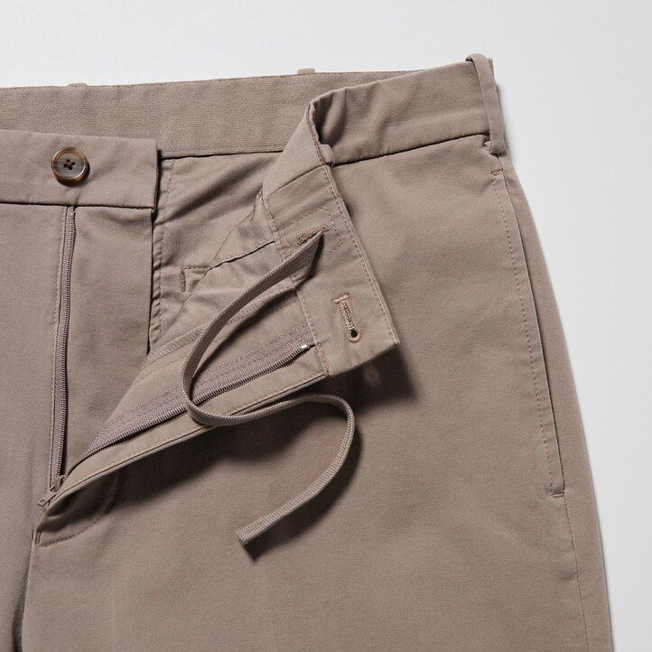 White Uniqlo Smart Cotton Ankle Length Trousers Long | XEQRJ-6895