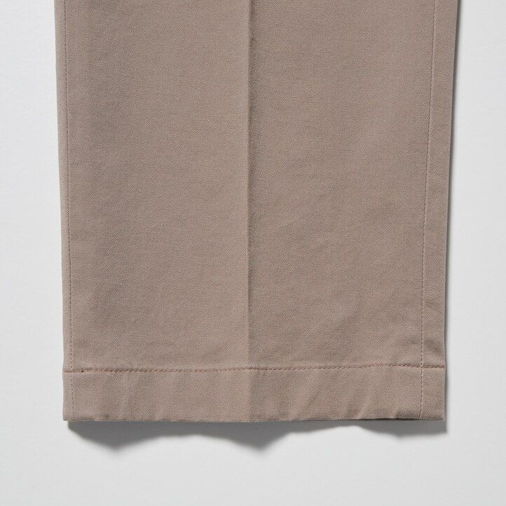 White Uniqlo Smart Cotton Ankle Length Trousers Long | XEQRJ-6895