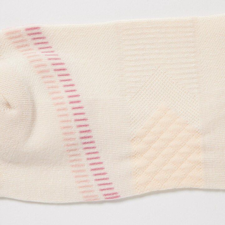 White Uniqlo Sports Short Socks Three Pairs | DFOUS-0462