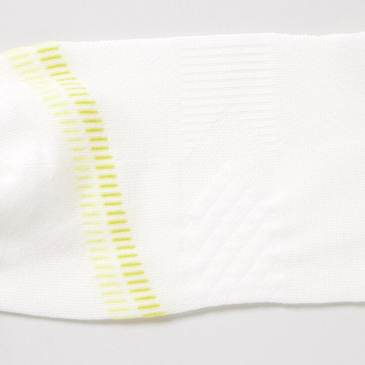 White Uniqlo Sports Short Socks Three Pairs | DFOUS-0462