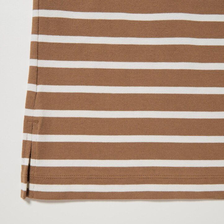 White Uniqlo Striped Long Sleeved T-Shirt | JWDSV-8920