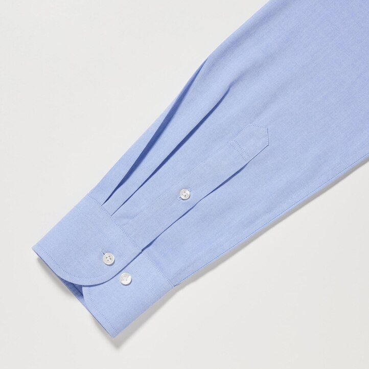 White Uniqlo Super Non Iron Regular FiT-Shirt Semi Cutaway Collar | RZUAQ-1086