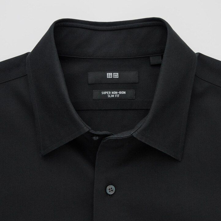 White Uniqlo Super Non Iron Slim FiT-Shirt Regular Collar | GDQVB-0597