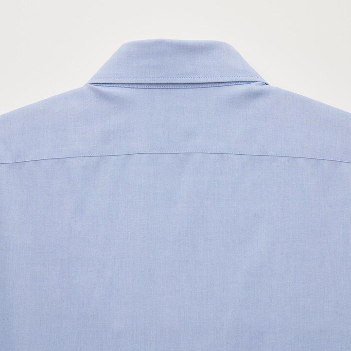 White Uniqlo Super Non Iron Slim FiT-Shirt Semi Cutaway Collar | JZECG-2518