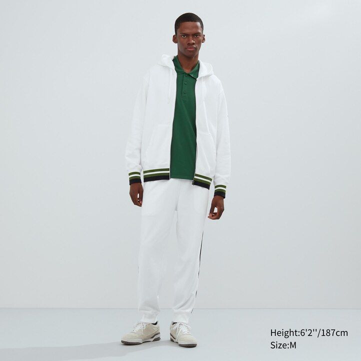 White Uniqlo Sweat Zipped Hoodie | IRNZX-0578
