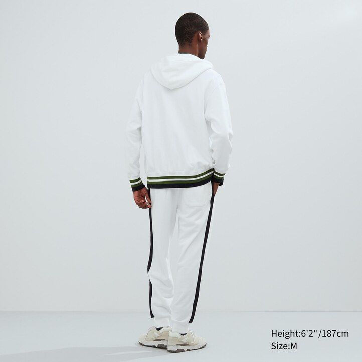 White Uniqlo Sweat Zipped Hoodie | IRNZX-0578