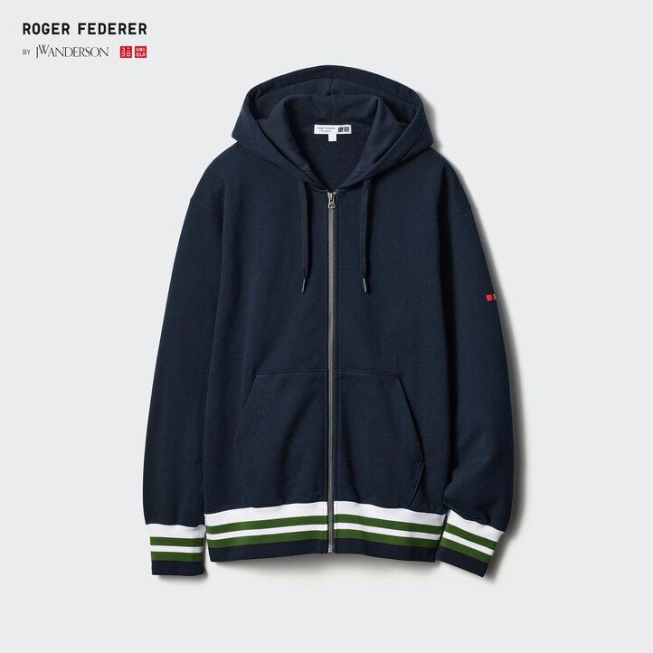 White Uniqlo Sweat Zipped Hoodie | IRNZX-0578