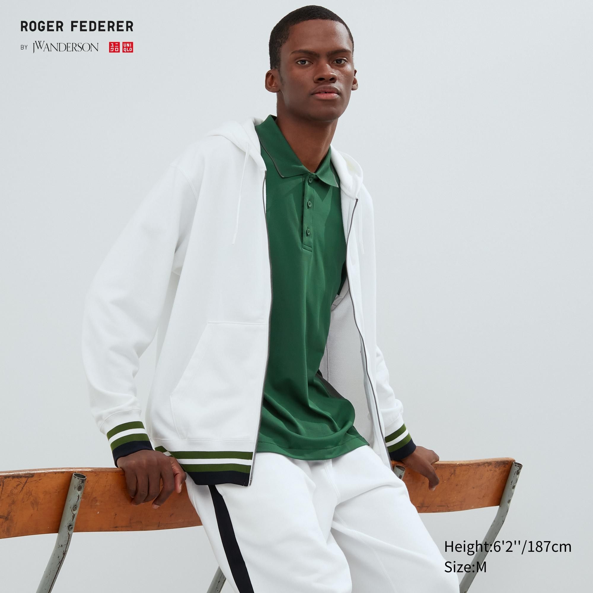 White Uniqlo Sweat Zipped Hoodie | IRNZX-0578