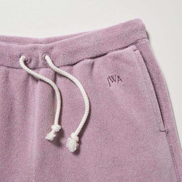 White Uniqlo Textured Jersey Trousers | NOIRF-2681