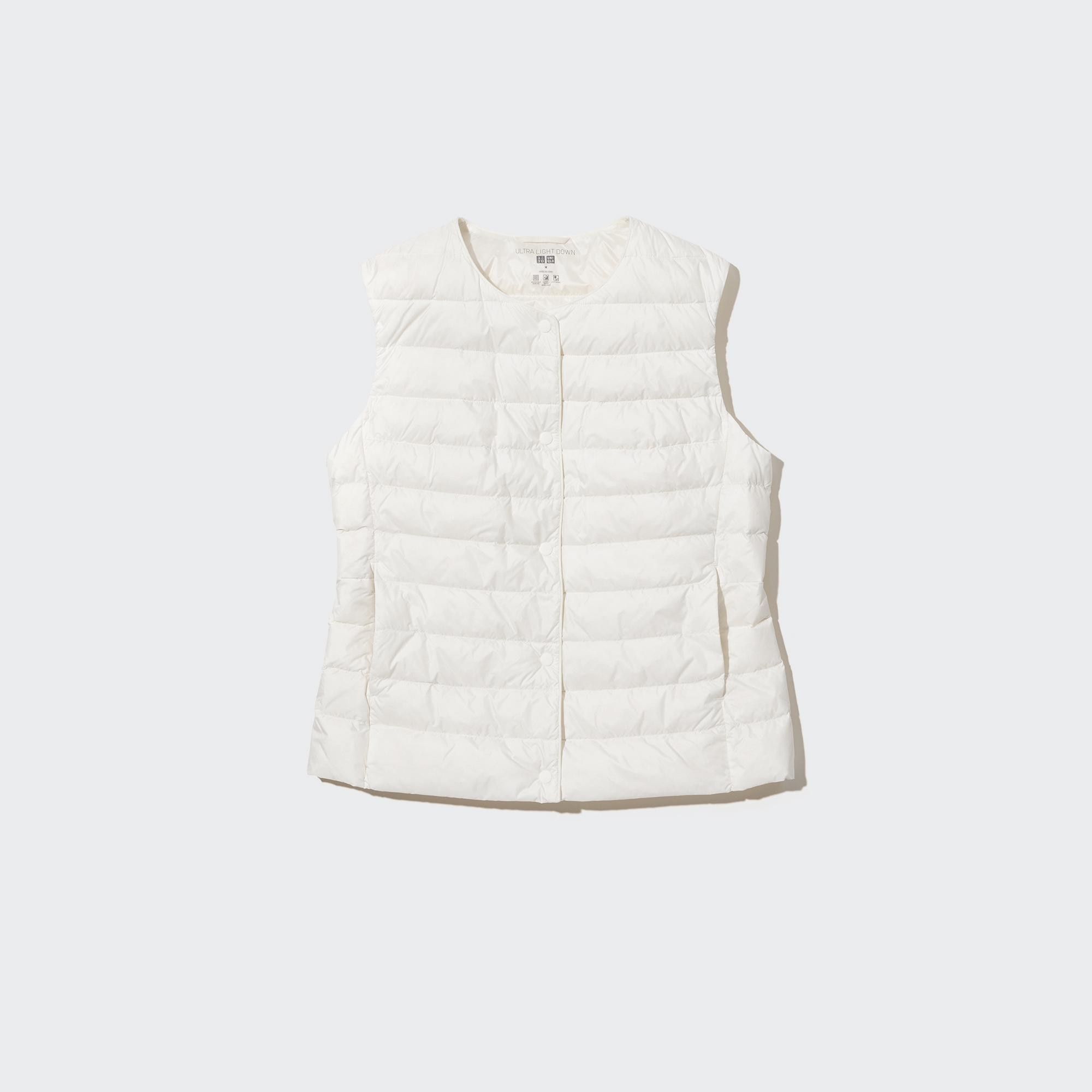 White Uniqlo Ultra Light Down Compact Vest | IHCYQ-3216
