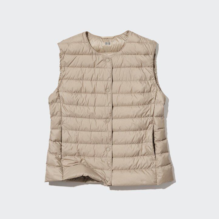 White Uniqlo Ultra Light Down Compact Vest | MHPYL-8462