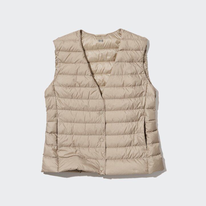 White Uniqlo Ultra Light Down Compact Vest | MHPYL-8462