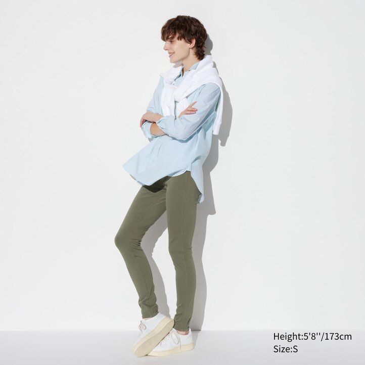White Uniqlo Ultra Stretch Leggings Long | CHZKS-1286
