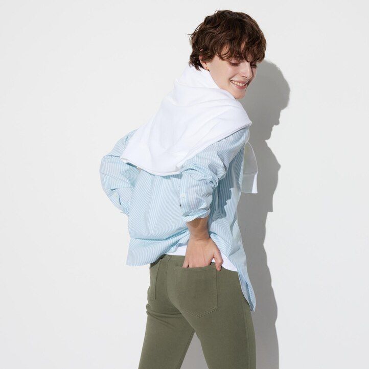 White Uniqlo Ultra Stretch Leggings Long | CHZKS-1286