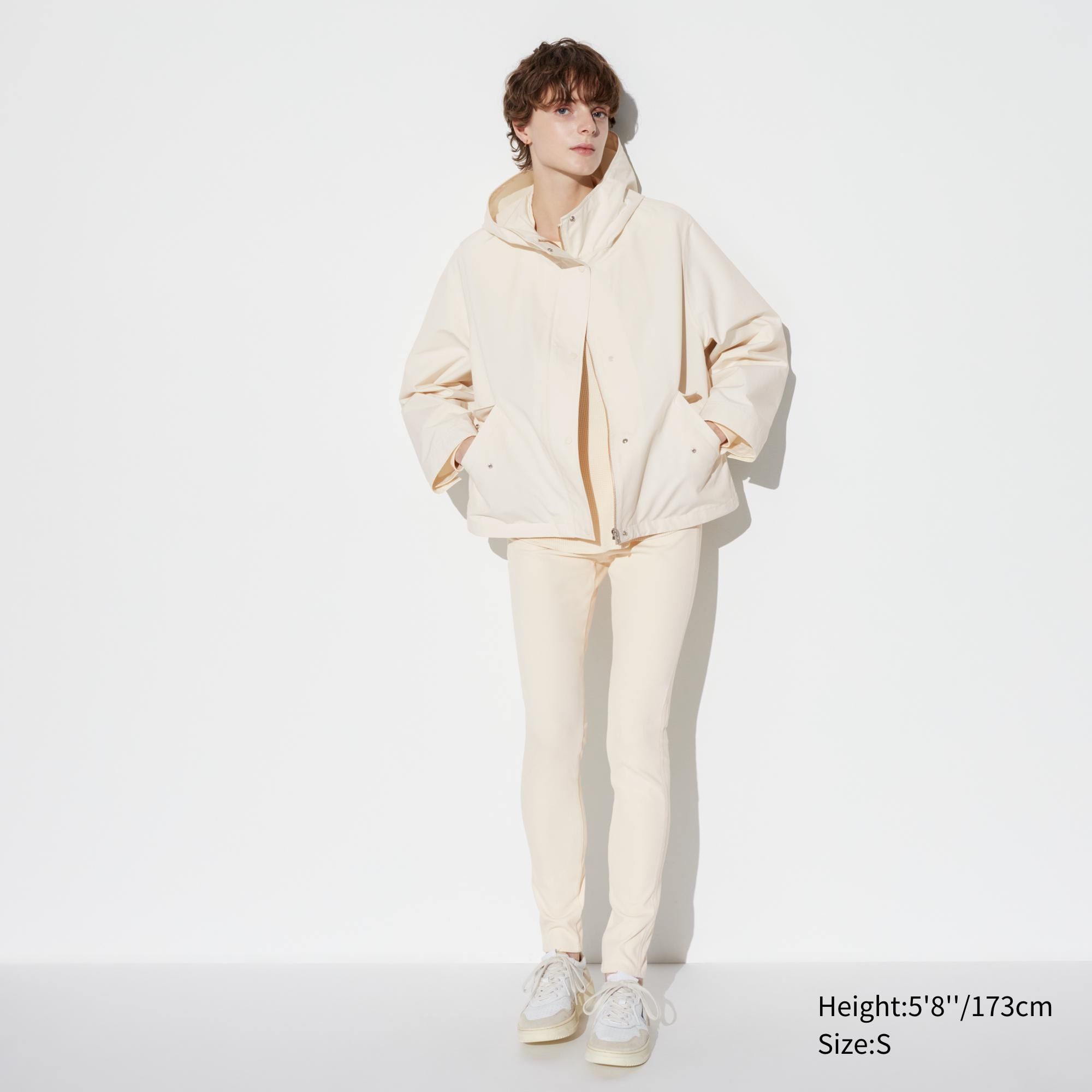 White Uniqlo Ultra Stretch Leggings Long | CHZKS-1286