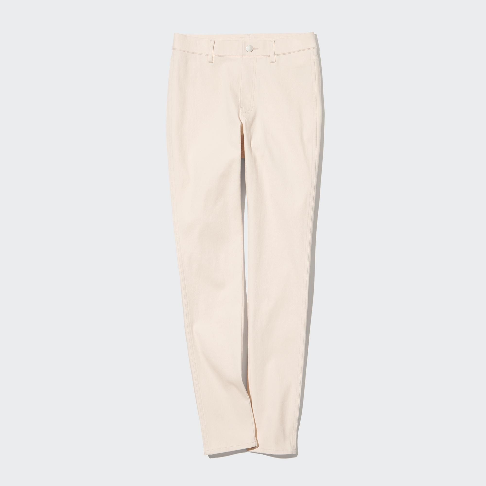 White Uniqlo Ultra Stretch Leggings Trousers Long | GZHMU-2407