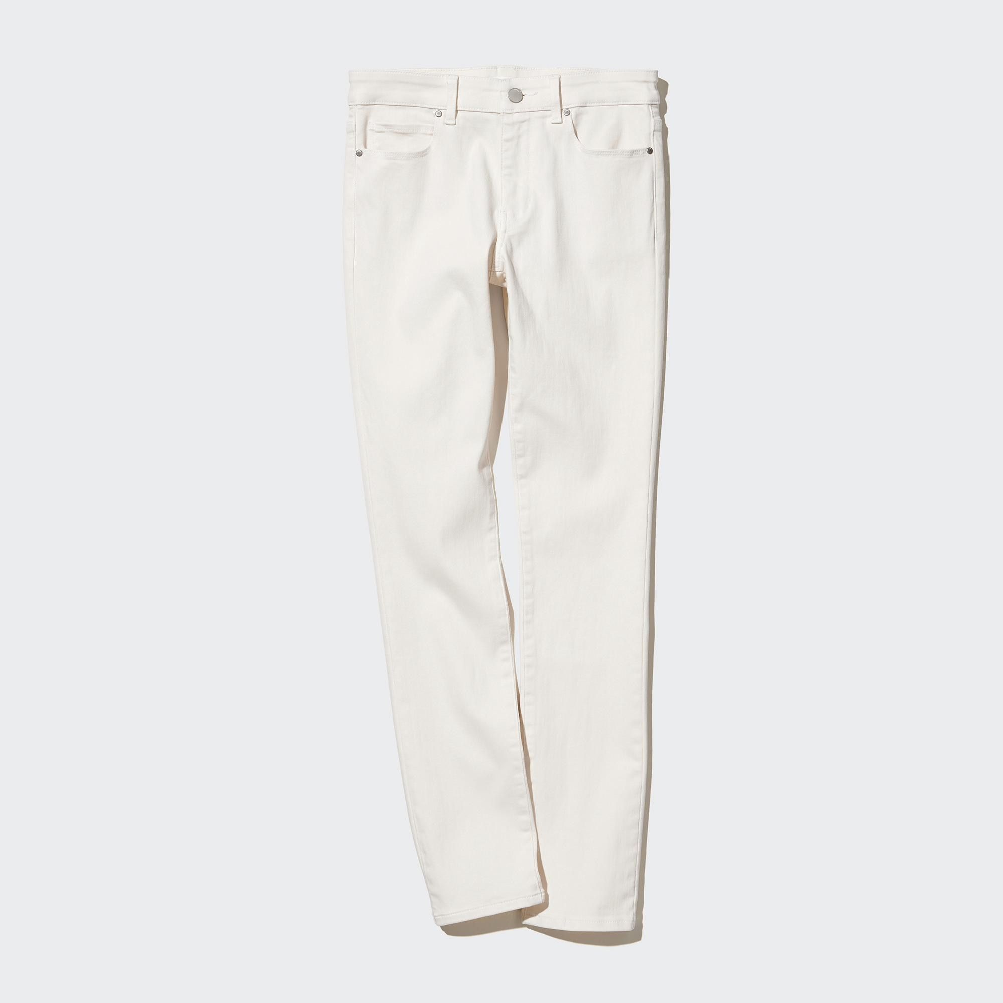 White Uniqlo Ultra Stretch Skinny Fit Jeans | YTJRS-5709