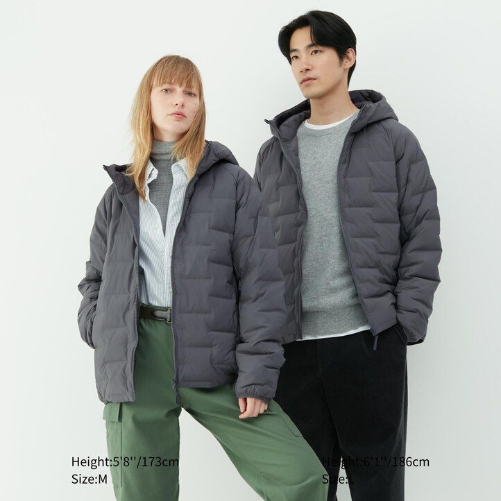 White Uniqlo Warm Padded Parka | UYGJF-1427