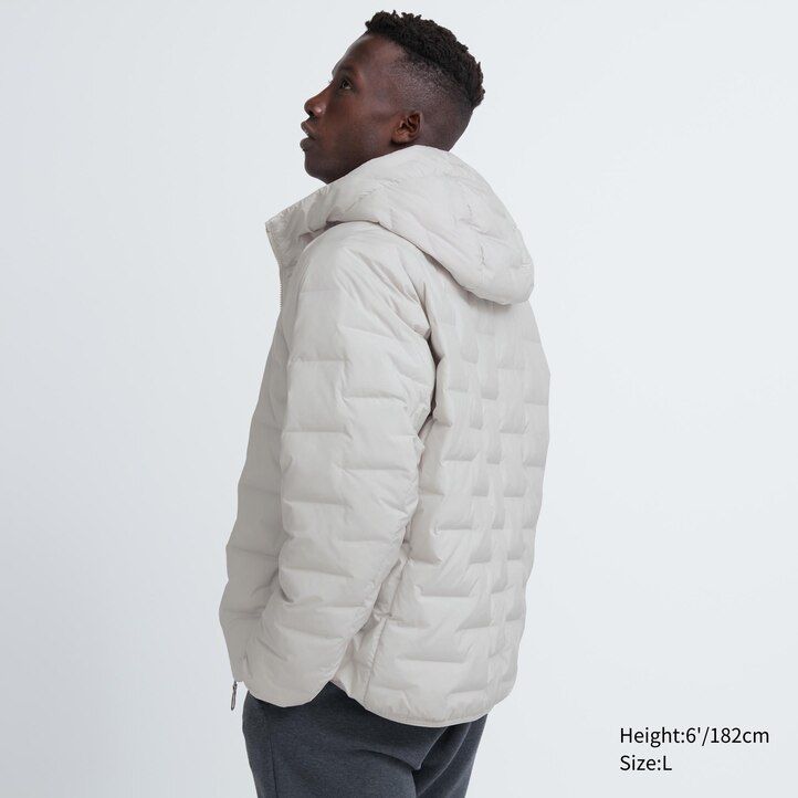 White Uniqlo Warm Padded Parka | UYGJF-1427