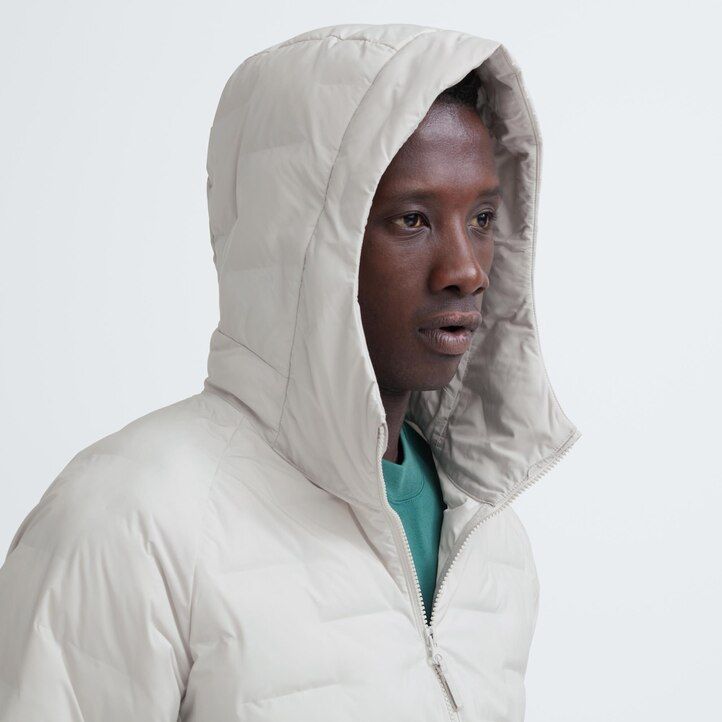 White Uniqlo Warm Padded Parka | UYGJF-1427