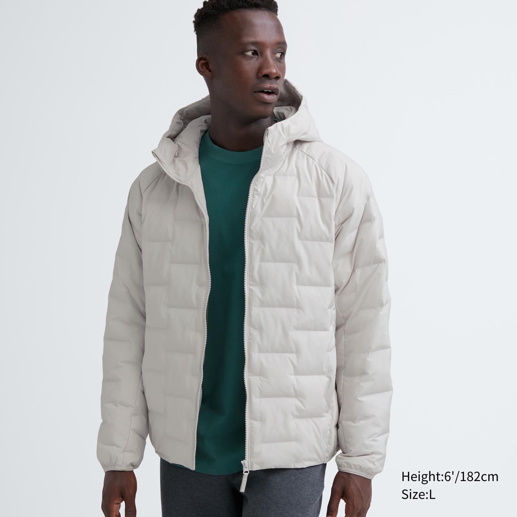 White Uniqlo Warm Padded Parka | UYGJF-1427