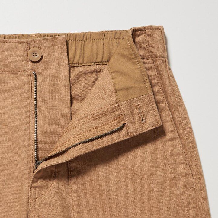 White Uniqlo Wide Leg Baker Trousers | QVINB-9403