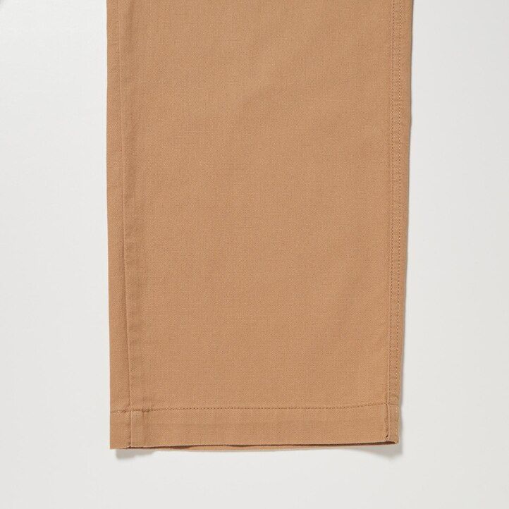White Uniqlo Wide Leg Baker Trousers | QVINB-9403