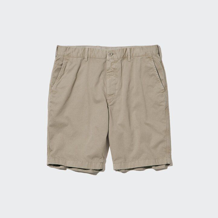 Yellow Uniqlo Chino Shorts | GJBEK-8607