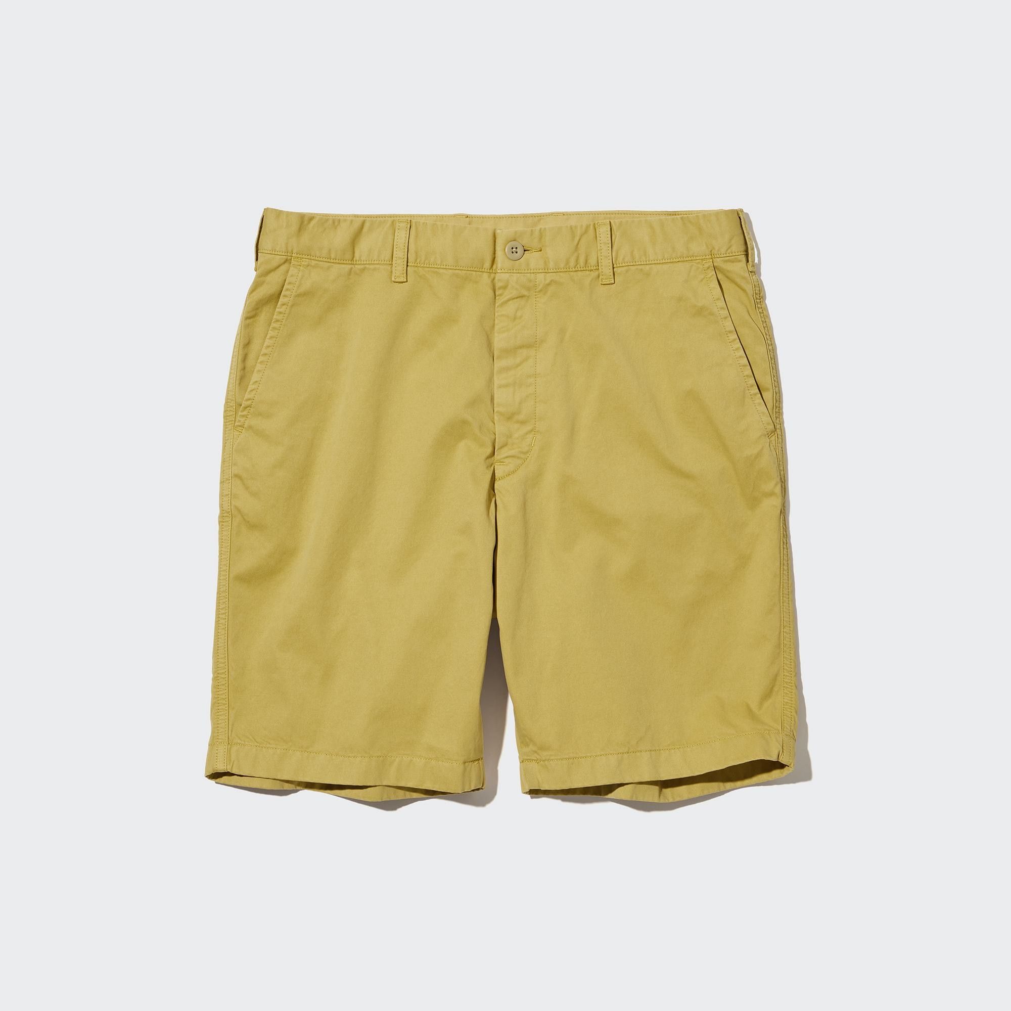 Yellow Uniqlo Chino Shorts | GJBEK-8607