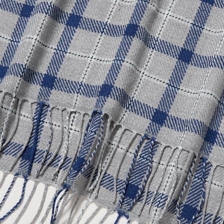 Yellow Uniqlo Heattech Patterned Scarf | TCYPX-7539
