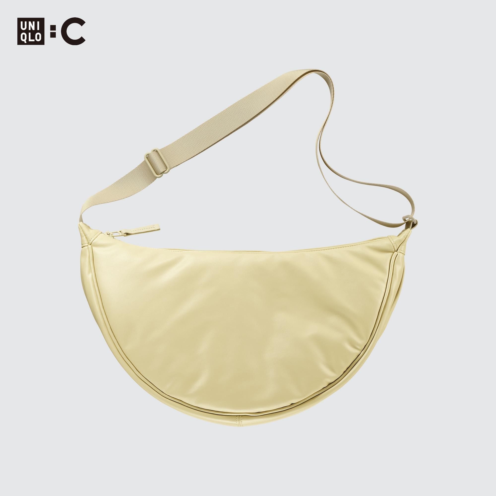 Yellow Uniqlo Round Shoulder Bag | QNDIB-4618